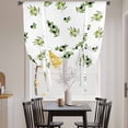 thumbnail image 3 of Green Olive Branches Balloon Curtains for Windows, Bedroom Curtains 54 Inch Length, Spring Pastoral Leaves Botanical Tie Up Curtains Panels Thermal Insulated Bathroom Curtains Window 42"x54", 3 of 8