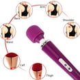 thumbnail image 4 of YOPTOP Wand Massager with 10 Speeds and Vibration Patterns Body Massager for Back Neck 360° Bendable Purple,pink, 4 of 5
