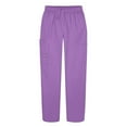thumbnail image 2 of Sivvan Women's Scrub Set - Multi Pocket Cargo Pants & Stylish Mock Wrap Top, 2 of 5