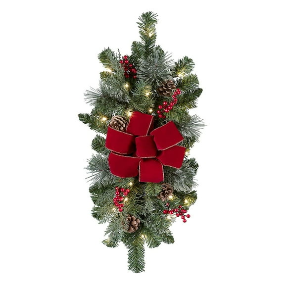 Haute Decor 26 In Pre Lit Classic Christmas Fir w/ 20 LED Warm White Lights