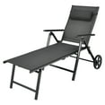 thumbnail image 1 of Patiojoy Chaise Longue Pliante d'Extérieur pour Patio Portable Plus Longue avec Roues et Dossier Réglable, 1 of 6