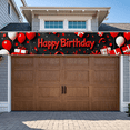 thumbnail image 5 of Happy Birthday Banner Red Balloons and Gifts Black Backdrop Party Decorations Photo Props Birthday Celebration Event Supplies Background, 5 of 7