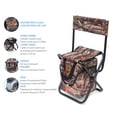 thumbnail image 4 of Ozark Trail Stool with Cooler & Back Support, Camouflage, Black Steel Legs & Carry Strap, Multi Purpose., 4 of 8