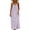 Purple, variant on Iyufng Summer Dress for Women Fashion Long Spaghetti Strap Sleeveless Backless Casual Stripes