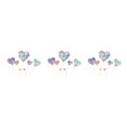 thumbnail image 4 of serony 7pcs/set Cake Topper Heart Shape Wedding Birthday Cake Simple Design Paper Top Decoration silver 3Set, 4 of 6