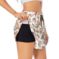 thumbnail image 1 of Balery Kawaii Shiba Dog Pantalones cortos deportivos para mujer con forro y dos bolsillos, elásticos, para entrenamiento, gimnasio, yoga-X-Large, 1 of 7