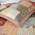 thumbnail image 7 of KASENTEX Supreme Boho Cotton Sham with Decorative Floral Print Patchwork Design, Two King Shams 20x36, Boho-Royal Garden, 7 of 7