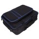 thumbnail image 4 of Bolsa de viaje de gran capacidad, funda protectora para consola de juegos PS5, controlador y accesorios de juego, azul y negro, 4 of 12