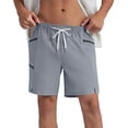 thumbnail image 4 of Miluxas Mens Swim Trunks Quick Dry Beach Shorts for Swimming Men Bathing Suit Gray M(M), 4 of 7