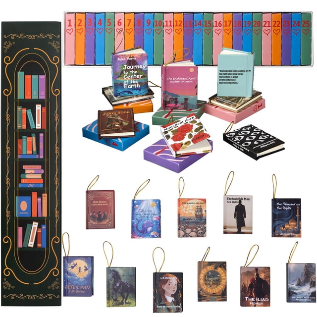 Calendario de Adviento con Adornos de Libros 2025 para Amantes de la Lectura - Vol. II