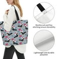 thumbnail image 3 of Fotbe Christmas Hat Dachshund Bolsa Tote Estética de Lona con Estampado para Mujer - Bolsa Reutilizable de Hombro Casual para Vacaciones, Compras, Trabajo y Gimnasio, 3 of 8