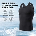 thumbnail image 3 of 2 Pack Men's Compression Shirts Stretch Tank Tops Undershirts, 3 of 8