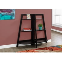 Monarch Specialties Bookshelf, Bookcase, Etagere, 3 Tier, 48"H, Office, Bedroom, Brown Laminate