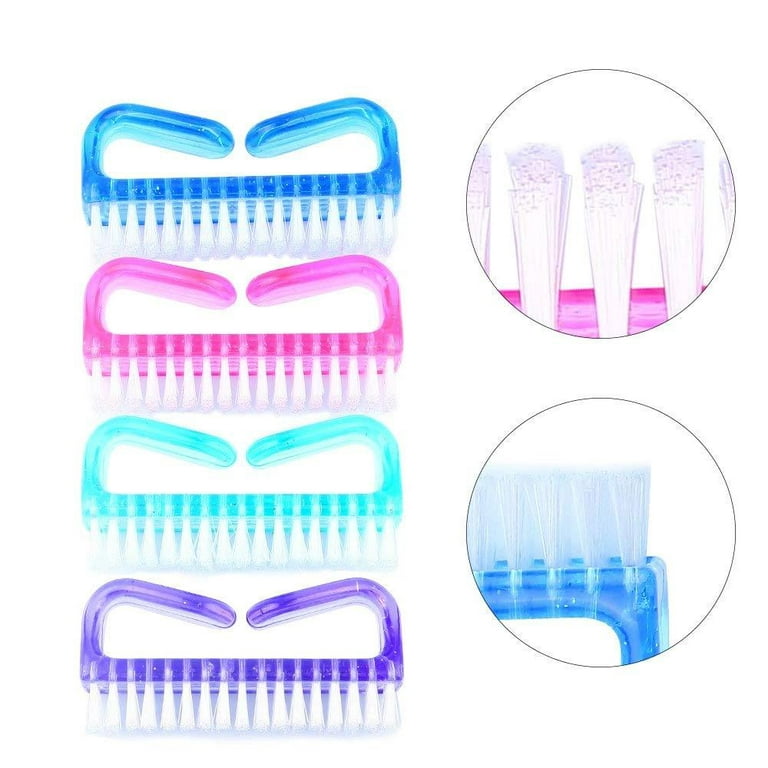 Larbois Handle Grip Nail Brush, Nail Brushes Hand Fingernail Brush Cleaner  Scrubbing Kit Pedicure for Toes and Nails Men Women (4 Pack) - Yahoo  Shopping
