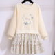 thumbnail image 3 of Vestido de niña, vestido de primavera y otoño, niña pequeña de estilo occidental, falda de retazos de manga larga, versión coreana, niña, 3 of 4