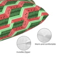 thumbnail image 3 of Kdxio Cotton Pillow Cases 14"x20" Pillowcases,Soft and Breathable Bedroom Pillow Cases-Geometric Watermelon-No Pillow Core, 3 of 5