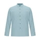 thumbnail image 5 of pstuiky mangas largas para hombre, Camisa de negocios para hombre con cuello abatible y botones de manga larga Tops casuales para hombres s, 5 of 5