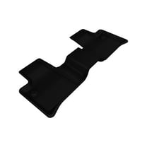 3D MAXpider Second Row Custom Fit All-Weather Floor Mat for Select Mercedes-Benz ML-Class/GL-Class Models - Kagu Rubber (Black)