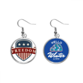 thumbnail image 1 of Stars and Stripes escudo America City Cuelgue la joyería del pendiente del hielo del invierno de la gota Unbranded M, 1 of 3