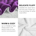 thumbnail image 3 of Homieway Dark Purple Sherpa Blankets, Twin Size Fleece Throw Blankets, Soft and Fuzzy Blanket for, Sofa, Couch, Camping and Travel, 60" x 80", 3 of 6