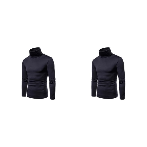 Minnieouse Camisa térmica para hombre, jersey de manga larga de cuello alto de algodón, ropa interior ajustada y cómoda para la escuela de Type4 NO4