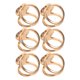 thumbnail image 1 of TEHAUX 6Ud Anillos De Bufanda Dorados Con Artificiales Para Estilos Formales Y Casuales, 1 of 6