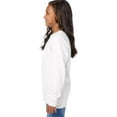 thumbnail image 2 of Hanes Kids' Garment Dyed Long Sleeve T-Shirt White XL, 2 of 8