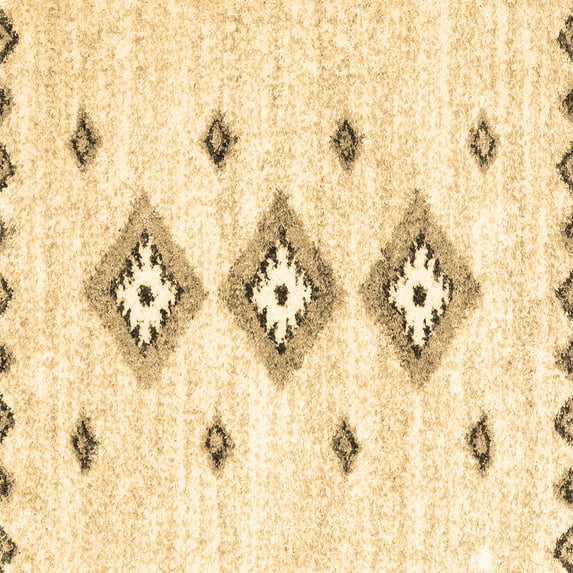 Ahgly Company Indoor Square Solid Brown Modern Area Rugs, 5' Square