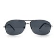thumbnail image 3 of Mens Classic Air Force Officer Agent Metal Rim Cop Sunglasses Silver - Black, 3 of 8