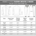thumbnail image 6 of Women's 2 Piece Polar Fleece Sweater Jacket & Jogger Sweatpants Set, 6 of 7