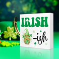 thumbnail image 5 of Zomyto 5x5 In Irish -ish Wood Block Plaque Box Sign for Saint Patricks Day Party Desk Tabletop Decor, 5 of 7
