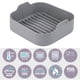 thumbnail image 3 of Freidora de aire Silicona Pot de la olla Cesta de pollo frito Pizza para hornear sartén lavable de reemplazo para pastel de cocina accesorios de alimentos gris Inevent HA059263-03, 3 of 7