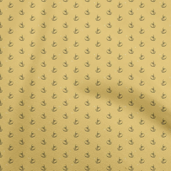 oneOone Georgette Viscose Yellow Fabric Avocado Sewing Craft Projects Fabric Prints By Yard 42 Inch Wide