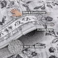 thumbnail image 6 of MJIAexp 2'x8' Boho Runner Rug,Non Slip Washable Floral Hallway Runner Rug with Rubber Backing, Low Pile Faux Wool Distressed Carpet for Kitchen, Laundry, Bedroom, Entrance,Grey, 6 of 8