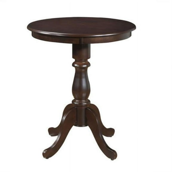 Carolina Classics Portland 30" Round Pedestal Bar Table in Black