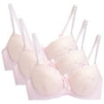 thumbnail image 1 of LOVZFMLL Soutien-Gorge pour Femmes Soutien-Gorge Aguichant Surdimensionné Super Rassemblé Lingerie Soutien-Gorge en Dentelle Aguichant Grande Poitrine Petite Taille Bretelles Réglables 3 Pcs Rose P, 1 of 2