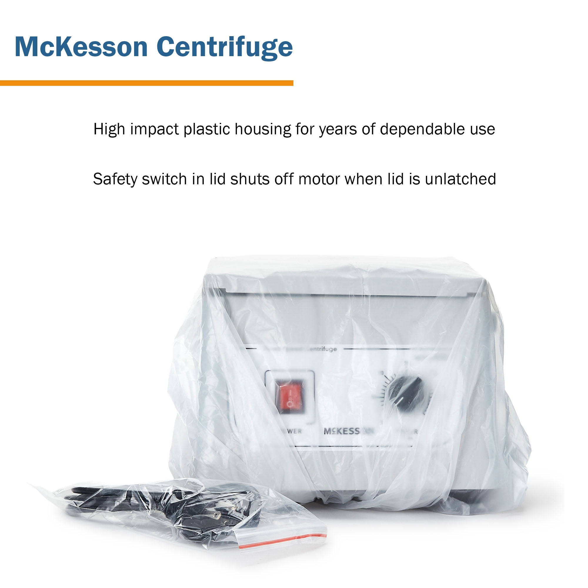 McKesson Centrifuge, Fixed Speed at 3400 RPM - 6 Place Fixed Angled Rotor, 1 Ct