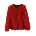 thumbnail image 1 of LSLJS Manteau Court à Col en V pour Femmes, Manches Longues, Polyvalent, Haut Premium, 1 of 4