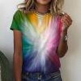 thumbnail image 1 of T-shirts à Manches Courtes pour Femmes Tops d'Été 2023 Femmes Décontracté en Vrac Imprimé Floral Col Rond Imprimé à Manches Courtes T-Shirt Tops, 1 of 8