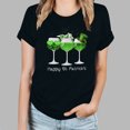 thumbnail image 1 of Pntutb T-Shirts à Manches Courtes Grande Taille pour Femmes T-Shirt Décontracté à Col Rond Imprimé pour la Saint-Patrick pour Femmes, 1 of 5