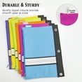 thumbnail image 6 of BAZIC Pencil Pouch 3 Ring Binder Pouch w/ Rivet Enforced Rings Holes, 24-Pack, 6 of 7