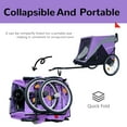 thumbnail image 5 of imerelez 2-in-1 Bike Trailer & Push Cart for Pets - Detachable Bike Hitch & Push Handle Included -Internal Leash, Dual Cup Pockets and Underneath Storage Bag, Holds Pets Up to 100 lbs, 5 of 9