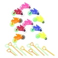 thumbnail image 3 of Lubelski 10Pcs Hand Pull Toys Pocket-sized Battery-Free Inertia Drive Bike/Motorcycle Clockwork Toy Entertainment Interactive Toys Launching Gyro Pull String Toys Children Gift, 3 of 7
