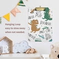 thumbnail image 5 of FMSHPON Roar Dino Let's Play Clipboard Hardboard Wood Nursing Clip Board and Pull for Standard A4 Letter 13x9 inches, 5 of 5