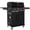 Black, variant on Feasto 4-Burner Propane Gas Grill with Side Sear Burner, 49500 BTU, 563 Sq.In., Cabinet Storage