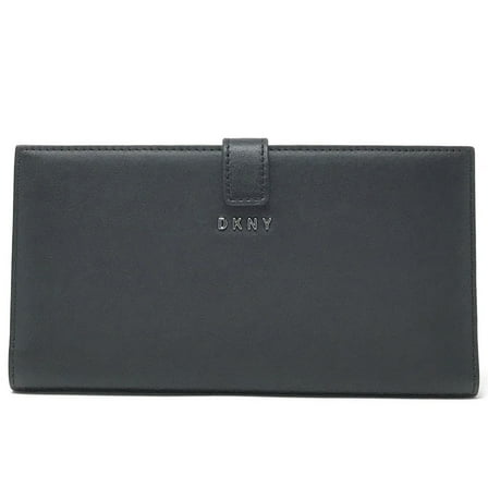 DKNY Women's Large Travel Checkbook Wallet (Black)