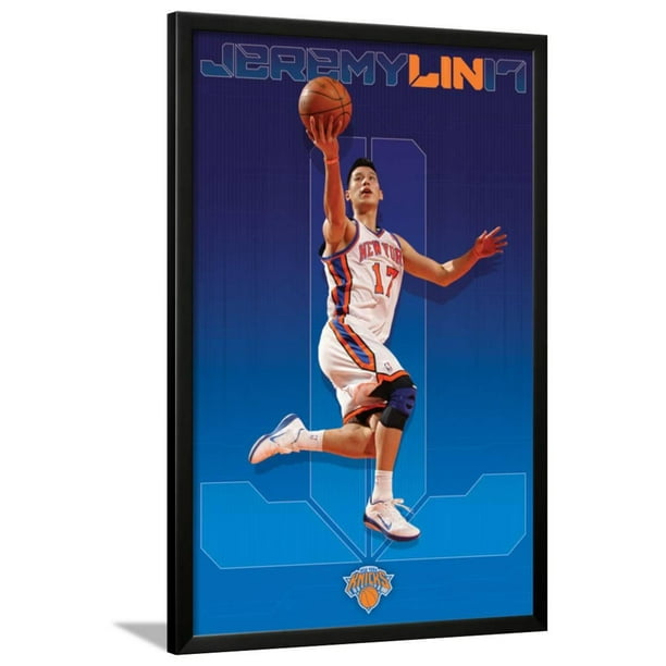 Knicks - J Lin 12 Lamina Framed Poster Wall Art - 24x36 ...