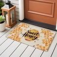 thumbnail image 4 of Spring Honey Bee Entryway Rug 2'x3'&nbsp; Non Slip Front Door Mats, Watercolor Bee Farmhouse Entrance Rugs Indoor Outdoor Carpet, Washable Floor Mats Small Area Rug for Bedroom Kitchen, 4 of 8