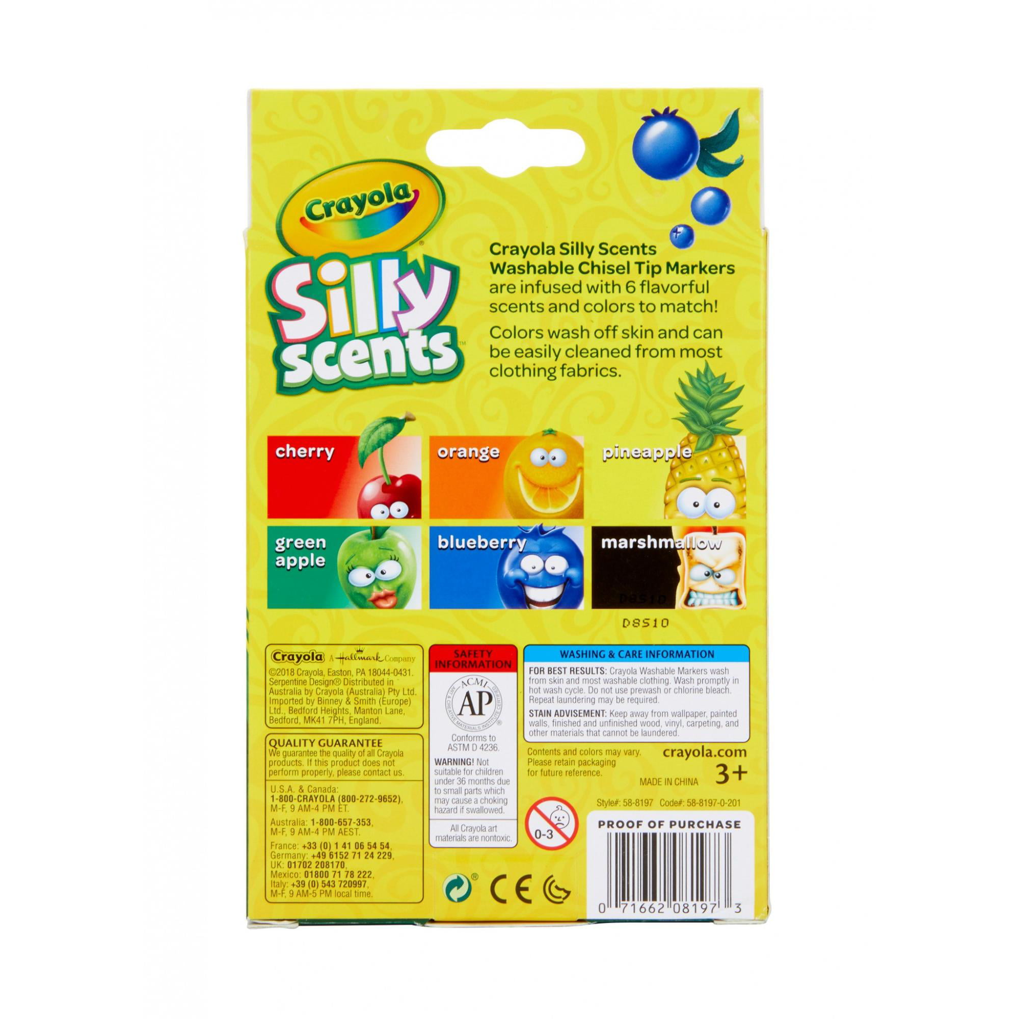 Crayola Silly Scents Slime 60x1 Ounce Scented Slime in 6 Bright Colors and Fruity Smells. Fun Size for Party Favor Bags, Kids Prizes, Classroom
