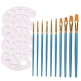 thumbnail image 4 of SHINYPASING 10Pcs Assorted Color Painting Brush Set for Acrylic and Oil Media, 4 of 8